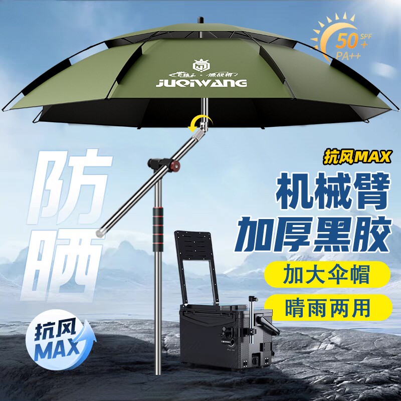 钓鱼伞万向大钓伞2025新款钓鱼专用雨伞户外露营伞新型防晒遮阳伞