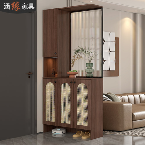 中古风入户玄关柜隔断柜