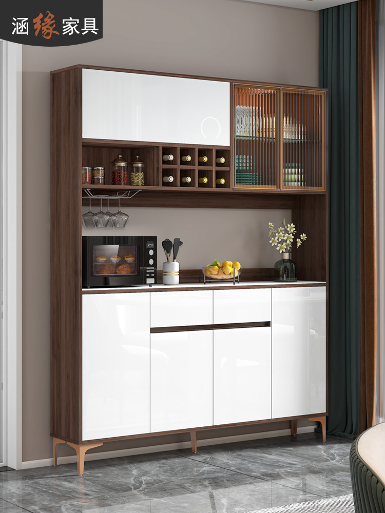 岩板餐边柜酒柜一体靠墙茶水柜现代简约厨房储物柜碗柜展示柜7G82,住宅家具,餐边柜,淘宝优惠券,粉丝福利购,淘宝优惠卷