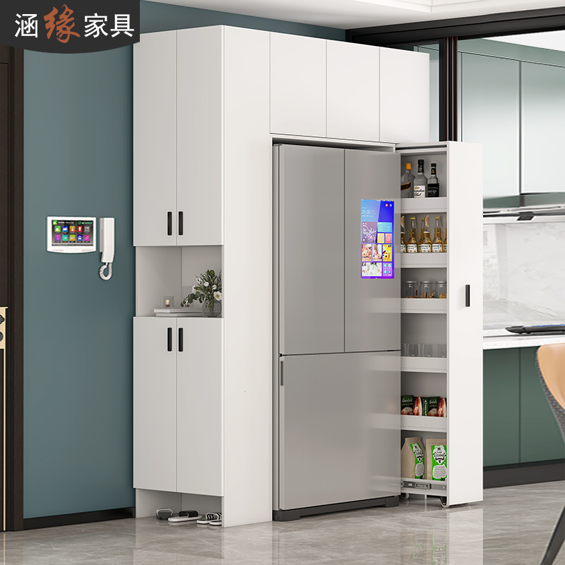 现代简约餐边柜嵌入式冰箱柜
