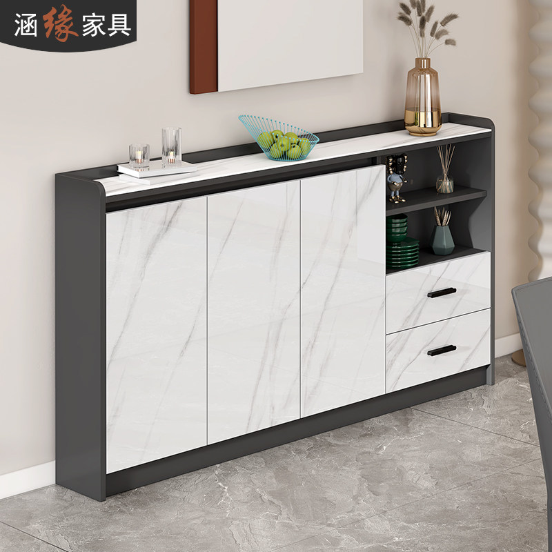 轻奢岩板超薄餐边柜现代简约20cm窄柜家用客厅靠墙储物柜子7G167,住宅家具,餐边柜,淘宝优惠券,粉丝福利购,淘宝优惠卷