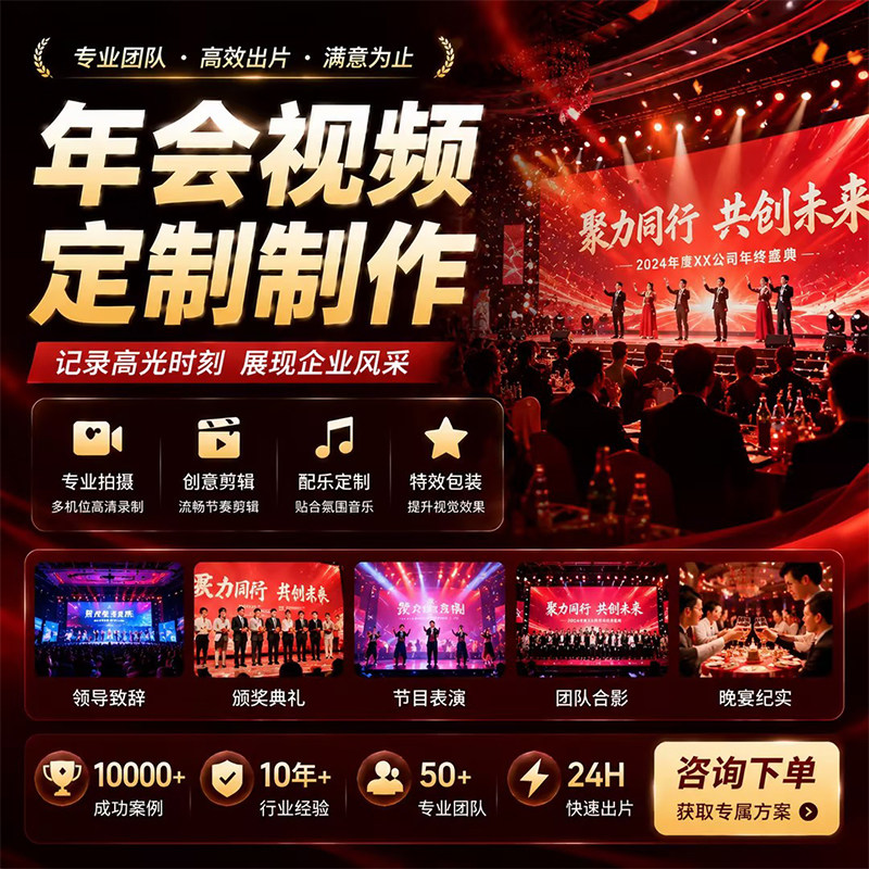 2027羊年会视频制作倒计时颁奖典礼元旦跨年晚会公司回顾开场剪辑 - 实物图
