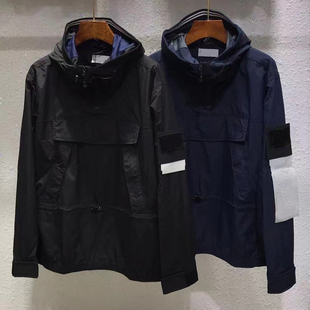 TOPSTONEY石头春秋季风衣外套男士工装连帽夹克商务休闲风夹克