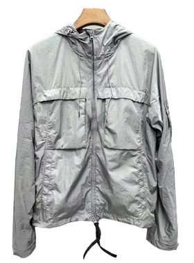 TOPSTONE连帽短款夹克男士青年秋季薄款宽松防风耐污防水溅工装服