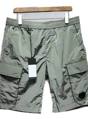 TOPSTONEY日系潮简约纯色多口袋工装短裤男士夏季宽松休闲五分裤