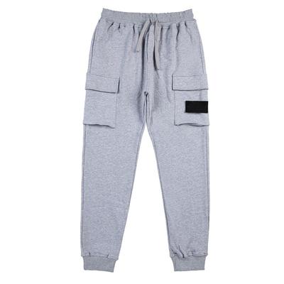 TOPSTONEY石头罗盘刺绣男士休闲长裤多口袋潮牌系带束脚运动裤