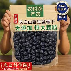 农科院长白山蓝莓干无蔗糖添加官方旗舰店野生特级鲜烘焙特产纯正