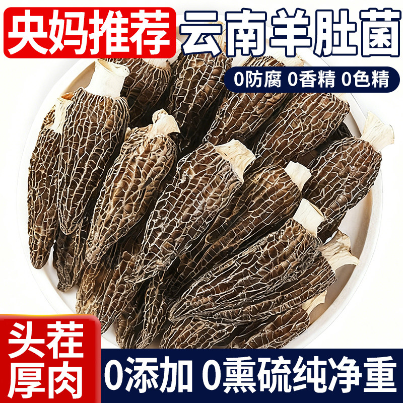 云南野生羊肚菌干货野生一级