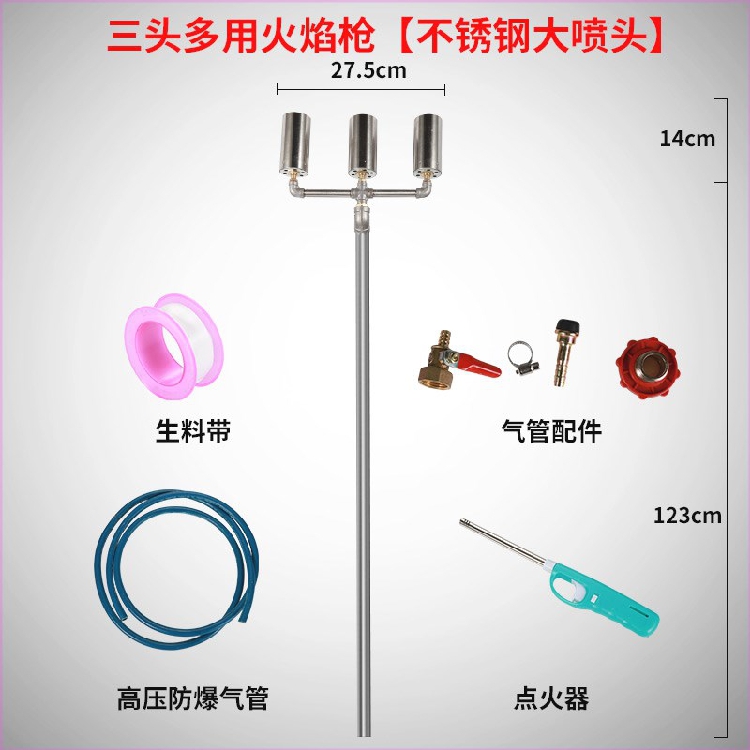 火焰消毒枪养殖场猪场专用高温液化煤气喷火枪杀菌防水除草2头4头