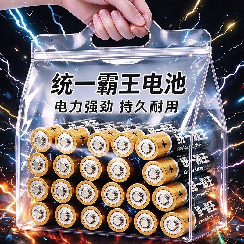 统一霸王电池5号7号遥控器电池儿童玩具空调电视闹钟1.5V碳性