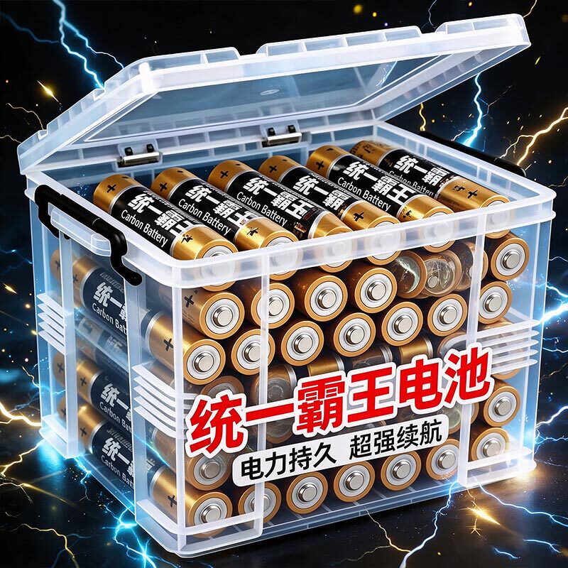 统一霸王5号7号碳性电池耐用闹钟电视空调遥控器电池五号七号电池