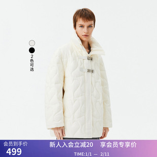 【专柜甄选】LILY冬新款女装鹅绒立领香风羽绒服外套小个子女