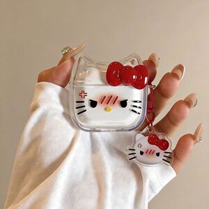生气kt猫适用airpods4蓝牙耳机保护套airpodspro3保护壳华强北5代