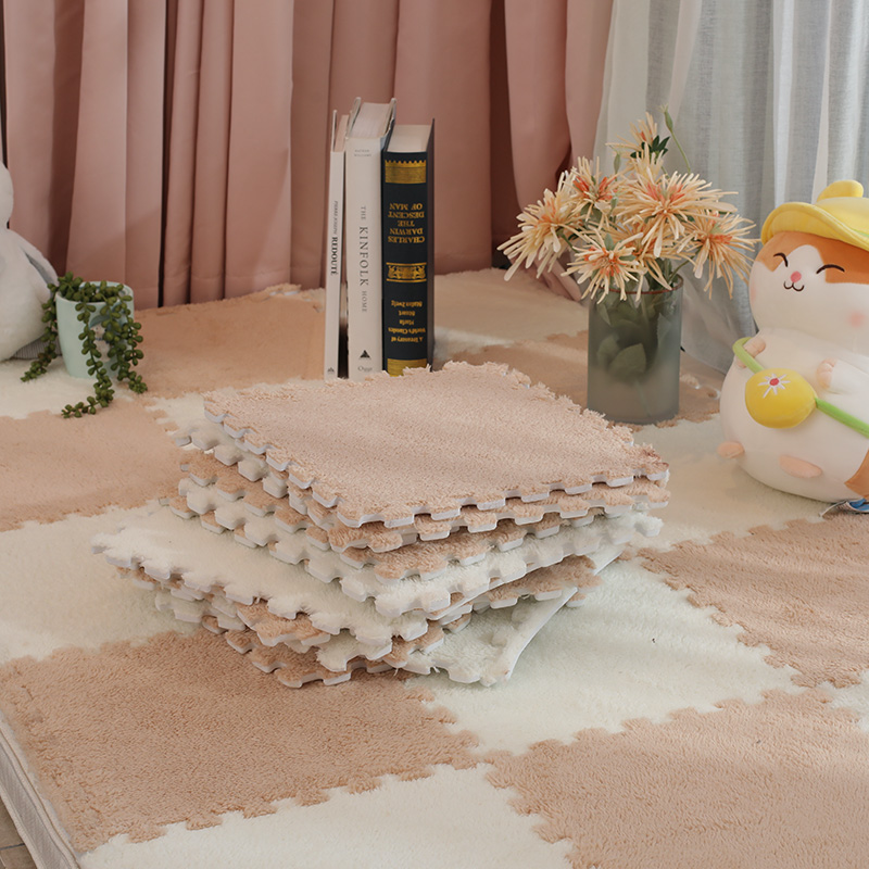 慵懒风纯色绒面飘窗垫