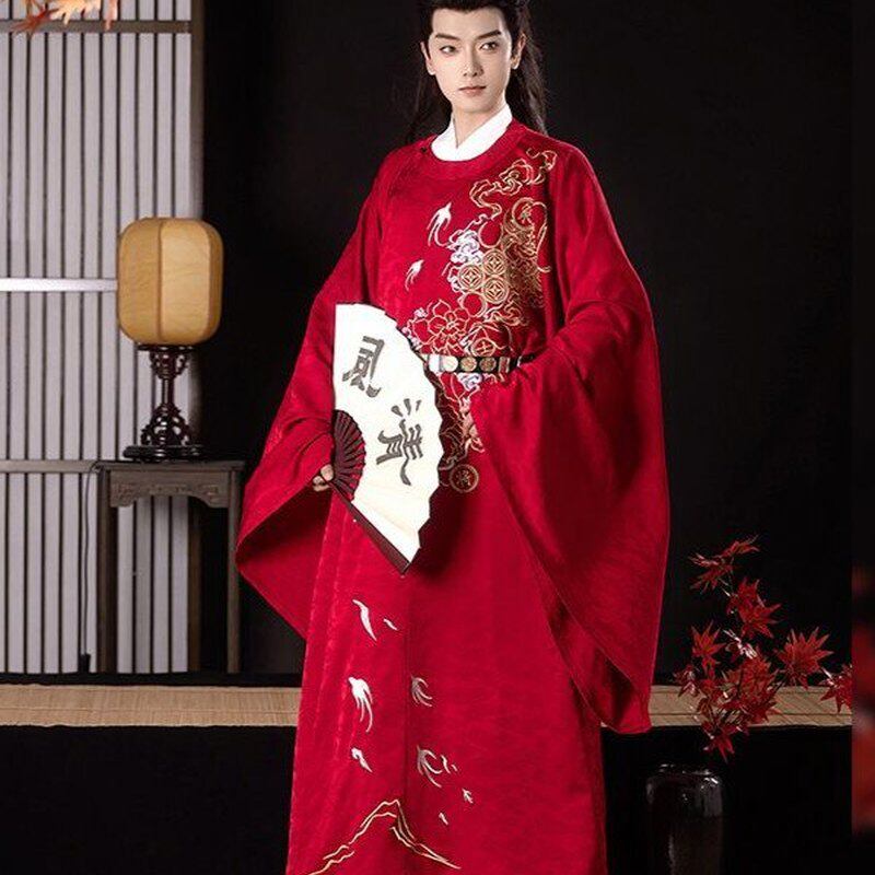 唐制汉服男圆领袍新郎伴郎古装