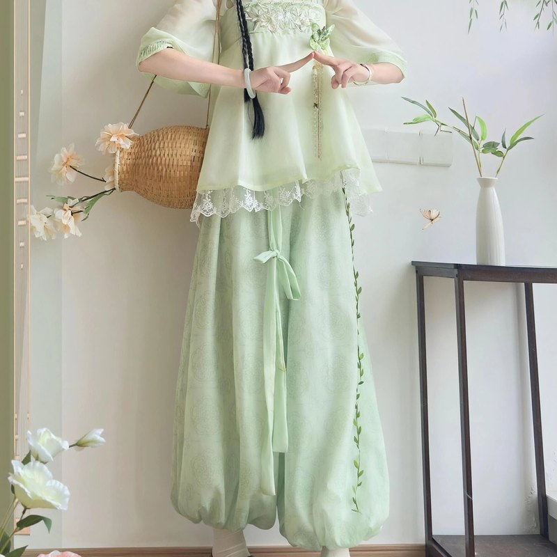 汉元素汉服古装中国风春夏薄款图片
