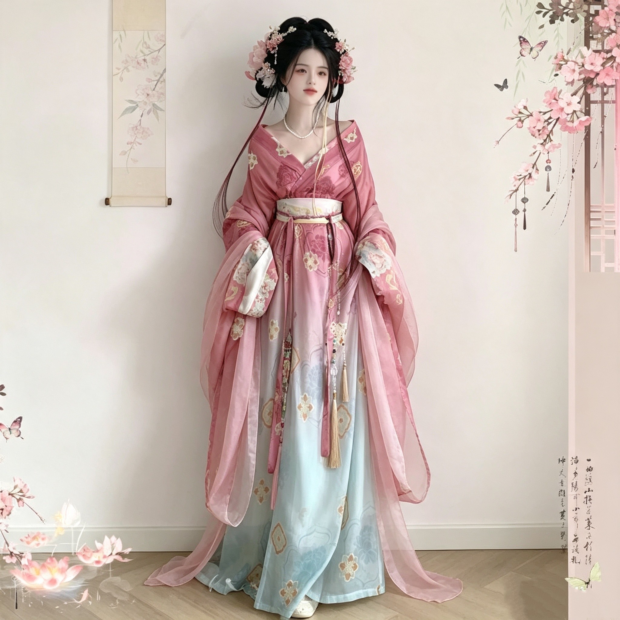 魏晋风汉元素汉服女直据战国袍秋