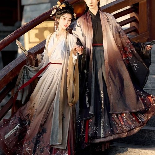 男女同款情侣套装魏晋制汉服古风