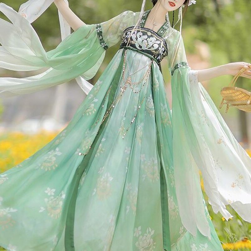 唐制汉服女齐胸襦裙显瘦古装