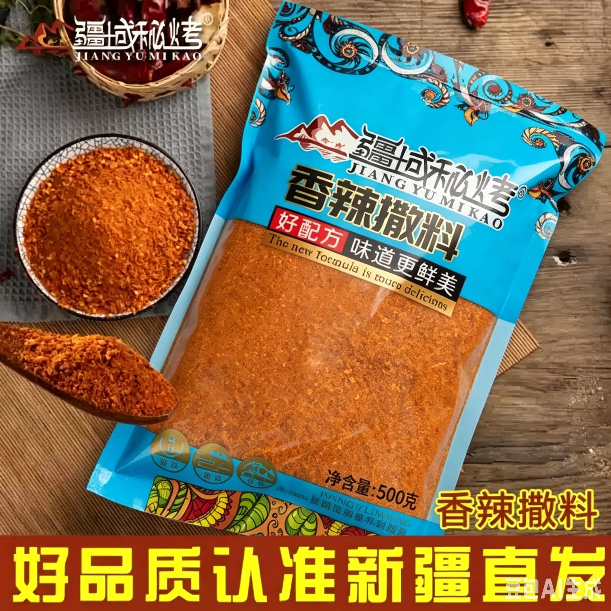 新疆烧烤香辣撒料油炸蘸料