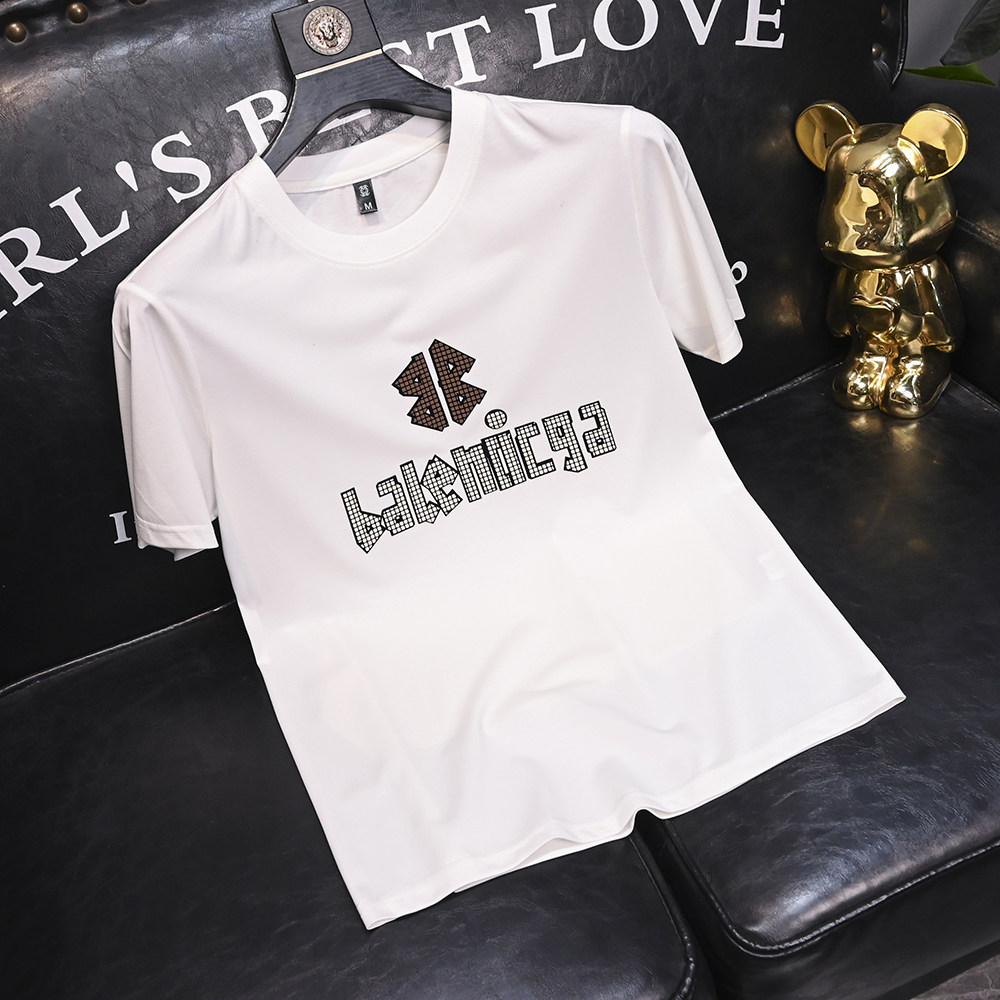 2025夏季新款丝光棉大码短袖T恤QT60665512P70M-6XL，男装T恤，钱塘6066（原711）