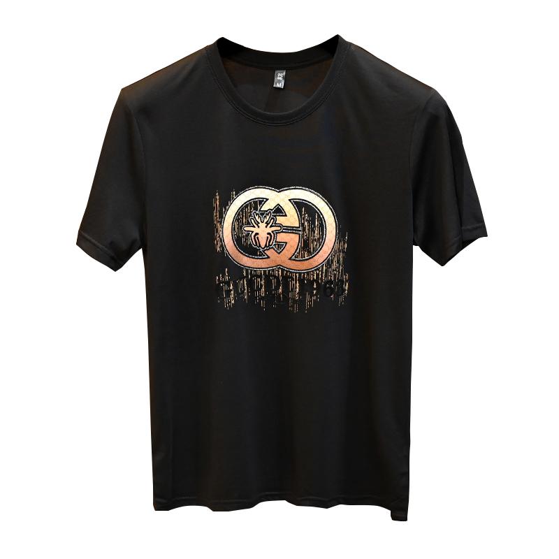 2025夏季新款丝光棉大码短袖T恤QT60665385P70M-6XL,男装T恤,钱塘6066（原711）