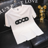 2025夏季新款丝光棉大码短袖T恤QT60665503P70M-6XL，男装T恤，钱塘6066（原711）