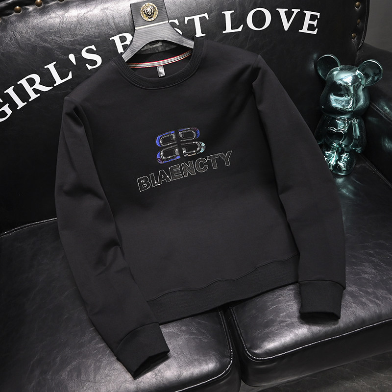 2025秋冬新款男士圆领卫衣QT60666091P105M-6XL,男装卫衣,钱塘6066（原711）