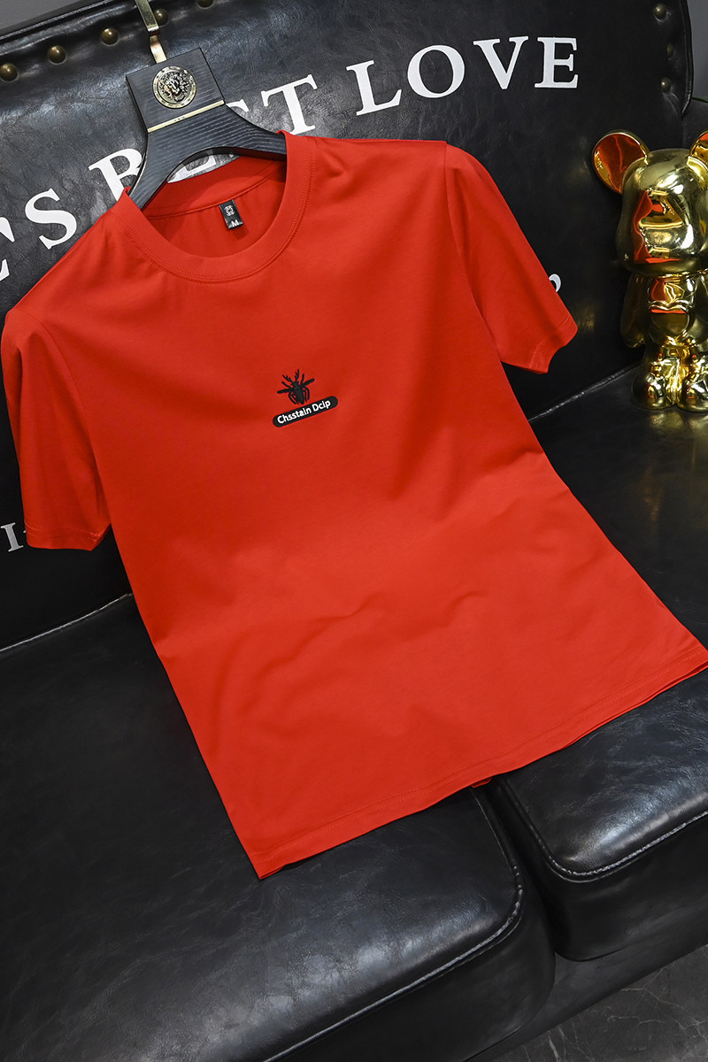 2025夏季新款丝光棉大码短袖T恤QT60665505P65M-6XL,男装T恤,钱塘6066（原711）