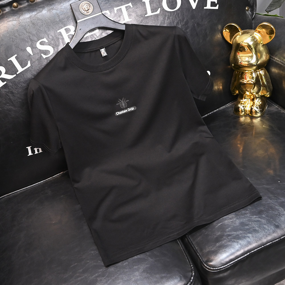 2025夏季新款丝光棉大码短袖T恤QT60665505P65M-6XL，男装T恤，钱塘6066（原711）