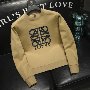 2025秋冬新款男士圆领卫衣 QT6066 6072 P105 M-6XL,男装卫衣,钱塘6066（原711）