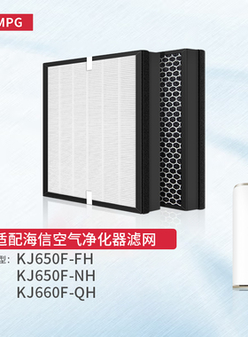 适配海信空气净化器滤芯KJ650F-FH/NH /KJ660F-QH滤网