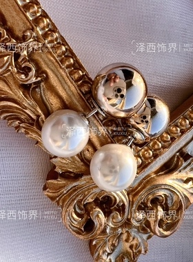 珍珠耳堵香槟色红色通用气质通用耳堵耳塞耳饰品5对装