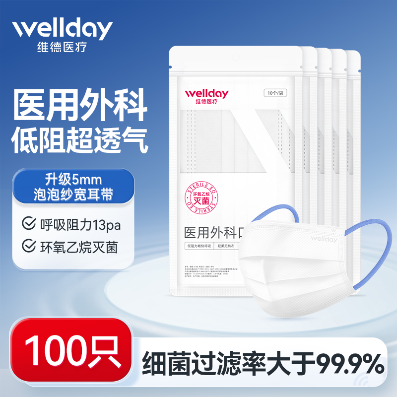 维德医疗医用外科口罩低阻力