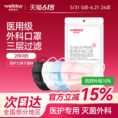 医用外科口罩灭菌级三层防护