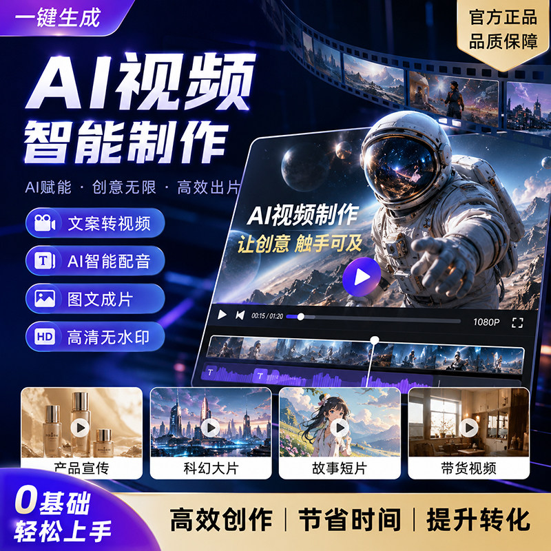 ai视频制作生成动画mv企业宣传片影视动漫广告拍摄创意视频定制