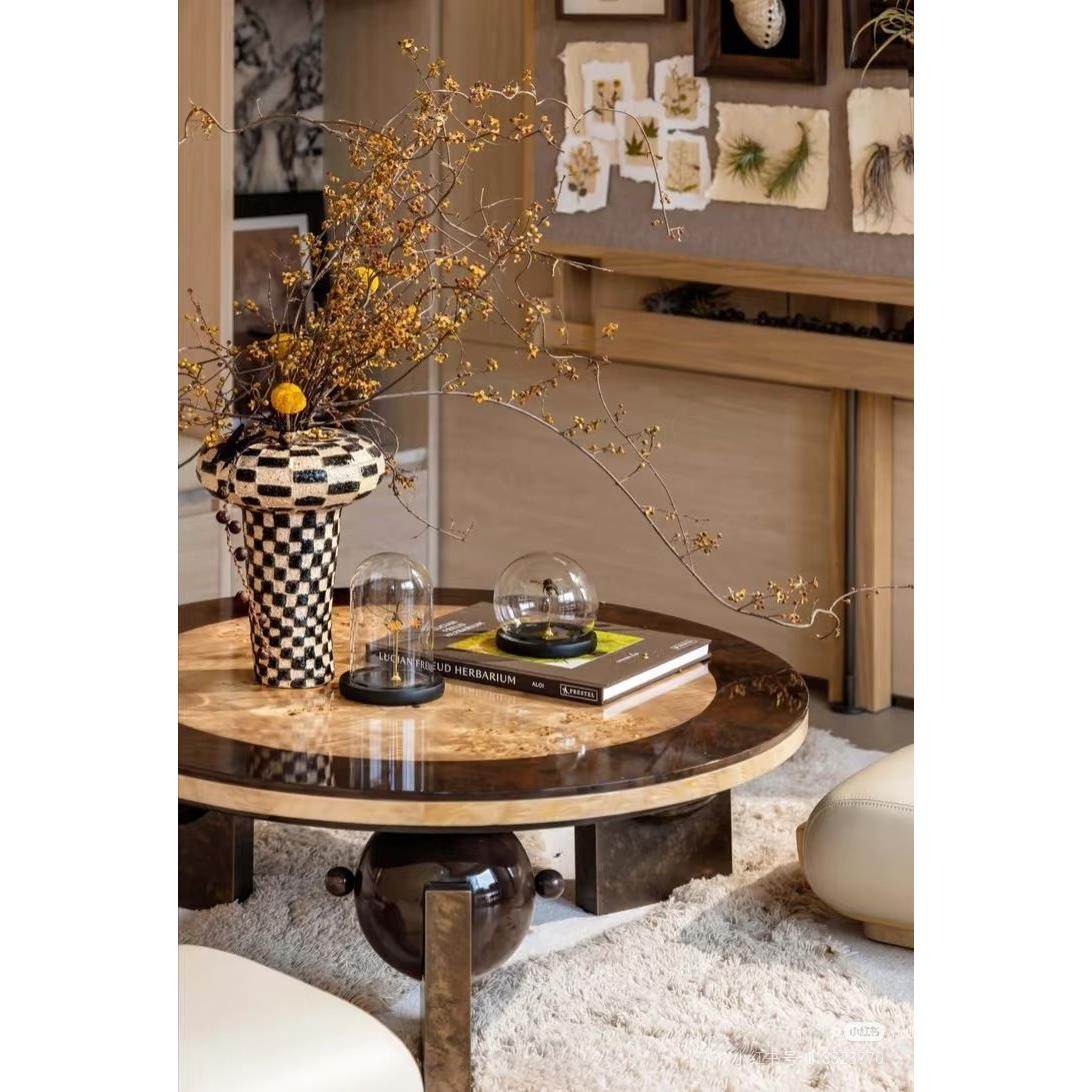 NINGMENG侘寂中古样板间茶几花艺饰品组合,家居饰品,装饰摆件,淘宝优惠券,粉丝福利购,淘宝优惠卷