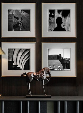 样板间摆件家居客厅玄关书房书架酒柜样板房桌面轻奢风装饰品创意