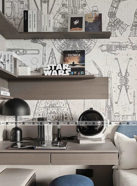 现代样板间儿童太空主题饰品摆件男孩房宇航员头盔创意艺术装饰品