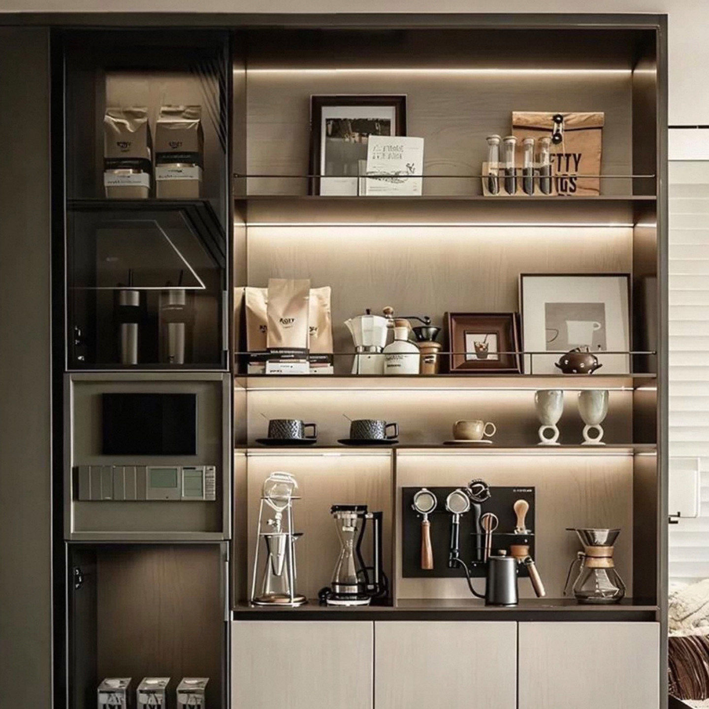 餐边柜装饰品摆件样板房氛围布置咖啡主题咖啡壶咖啡豆陈列,家居饰品,装饰摆件,淘宝优惠券,粉丝福利购,淘宝优惠卷