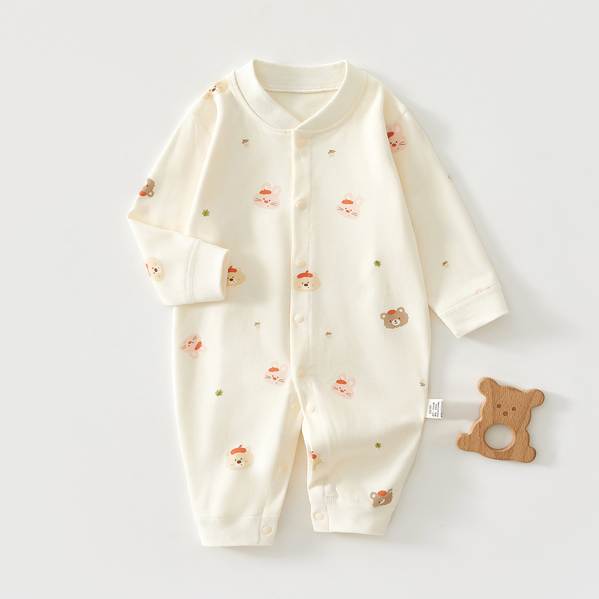 婴儿连体衣春秋季新生幼儿贴身纯棉春装男女睡衣哈衣打底宝宝衣服