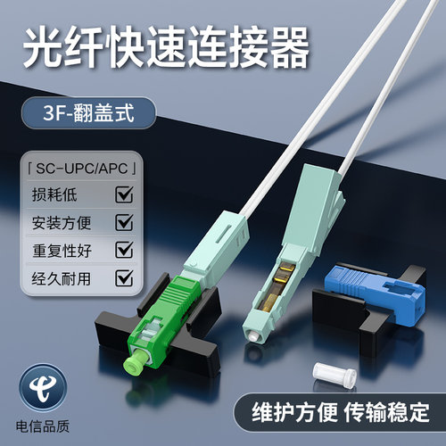 FTTH埋式SC飞机翻盖款光纤耦合器