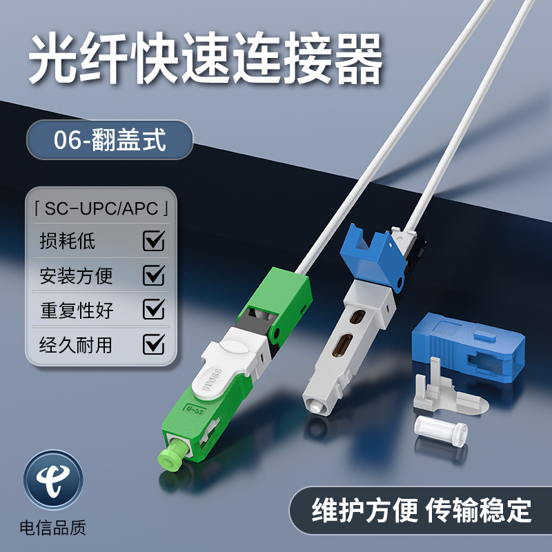 FTTH埋式SC宇特翻盖款光纤耦合器