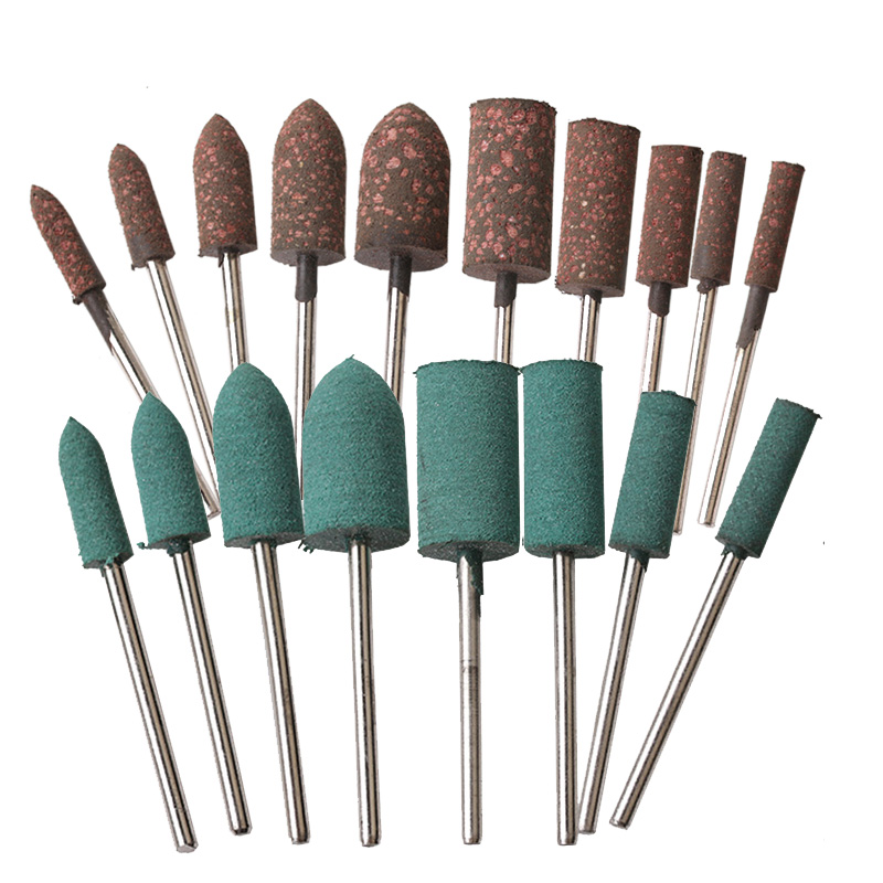 芝麻橡胶磨头2.35mmu柄电磨气磨牙机雕刻机配件工具打磨抛光
