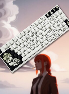 Makima电锯人玛奇玛磁轴wooting机械键帽键帽PBT.五面热升华