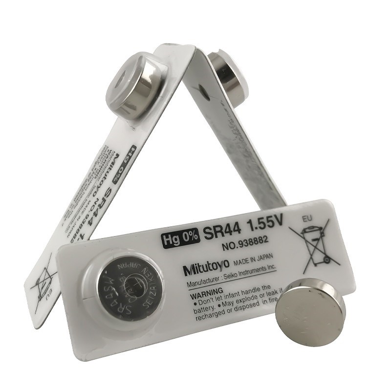三丰氧化a银纽扣电池1.55V无汞SR44SW电子数显卡尺配件938882