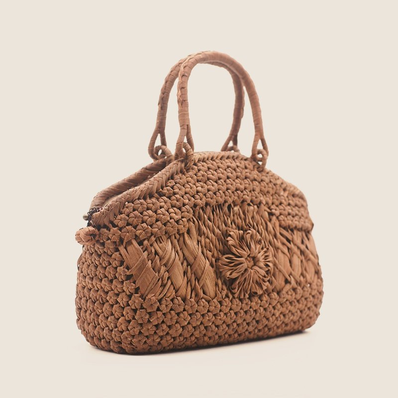 福建省非遗手工葡萄藤编包2026新款头层樱花新中式手提包国风斜挎