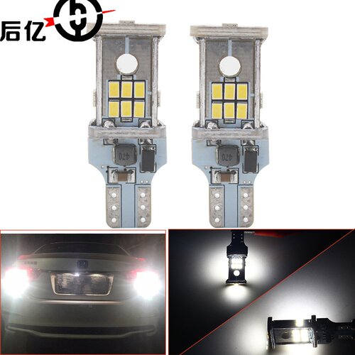 汽车led灯泡 解码无极宽压 W16W T15 3020 18SMD led刹车灯倒车灯
