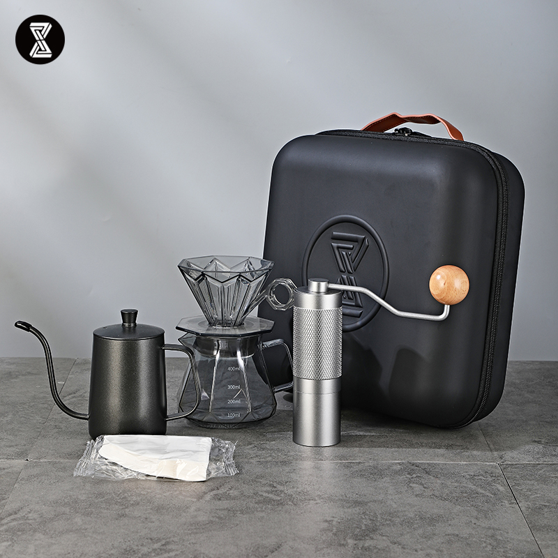 臻航户外露营便携式手冲咖啡套装