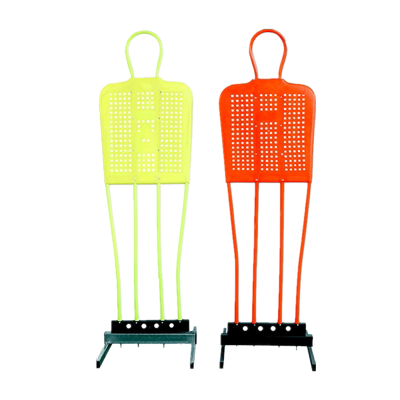 充气足球人墙训练辅助环杆假人形